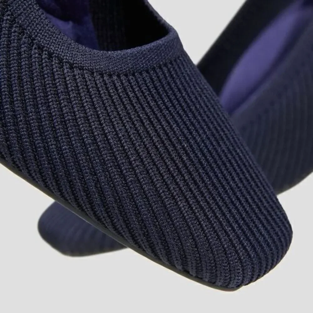 VIVAIA Square‎ Toe Wedge Navy Margot Wedge Pro SIZE EUR 41 US 9.5
